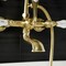 Kingston Brass AE555T7 7-Inch Wall Mount Tub Faucet with Hand Shower, Brushed Brass AE555T7 - alternate 4